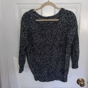 Black and white sweater